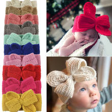 2020 Princess Infant Girls Baby Toddler Turban Solid Headband Hair Band Bow Accessories Headwear 2024 - buy cheap