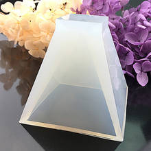 Moldes triangulares de silicona para la fabricación de joyas, moldes de resina en forma de pirámide, resina epoxi UV, flor seca, trapezoidal 2024 - compra barato