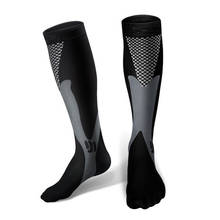 Calcetines de compresión hasta la rodilla para hombre y mujer, medias de compresión para venas varicosas, con soporte para la circulación, ideal para fútbol, 24 estilos 2024 - compra barato