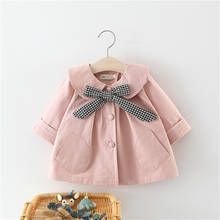 Jaqueta quebra-vento infantil, casaco de algodão feminino para bebês primavera outono 2024 - compre barato