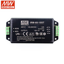 MEAN WELL IRM-60-15ST 60W AC-DC винтовой терминал, зеленый модуль питания 60W 15V 4A, Тип блока питания 2024 - купить недорого