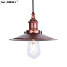 Lámpara colgante Vintage de hierro oxidado, luminaria Industrial Edison para decoración de Loft, pasillo, Bar y hogar 2024 - compra barato