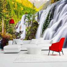 Custom 3D Photo Wallpaper Beautiful Nature Landscape Waterfall Mural Bedroom Living Room TV Background Non-woven 3D Wall Paper 2024 - buy cheap