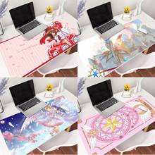 MaiYaCa Anime Cardcaptor Sakura gamer play mats Mousepad Gaming Mouse Pad Large Deak Mat 900x400mm for overwatch/cs go 2024 - buy cheap