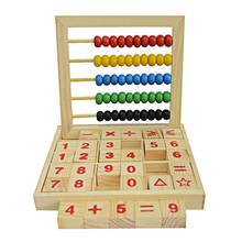 Crianças educação precoce brinquedos ábaco de madeira crianças contagem número alfabeto letra blocos cedo montessori aprendizagem brinquedo presente 2024 - compre barato