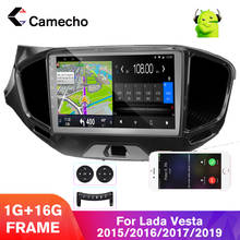 Camecho 2Din Android 9.1 Car Radio Navigation IPS 9inch Multimedia Video Player  For LADA  VESTA 2015 2016 2017 2019 With Frame 2024 - buy cheap