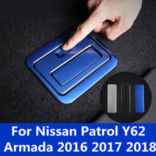 For Nissan Patrol Y62 Armada 2016 2017 2018 Stainless Steel Trunk Toolbox switch Decorative frame Patch decoration Accessories 2024 - buy cheap