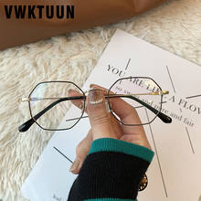VWKTUUN Irregular Glasses Frame Women Optical Glasses Men Myopia Stainless Steel Eyeglasses Frames Clear Lens Plain Glasses 2024 - buy cheap