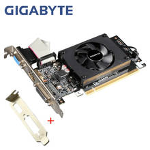Gigabyte GT 710 1GB Graphics Cards GPU For nVIDIA Geforce GT710 1GB Video Cards Computer Map HDMI PCI-E ITX MATX ATX HTPC VAG 2024 - buy cheap