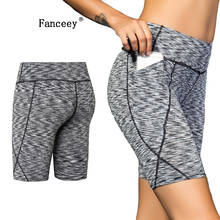 Fanceey 6 color fitness women high waist yoga shorts spandex sport shorts for women gym leggings women seamless workout shorts 2024 - buy cheap