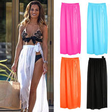 Women Swimwear Bikini Cover Up Beach Maxi Wrap Skirt Sarong Pareo 2024 - buy cheap