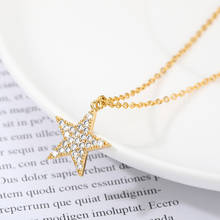 Zircon Star Pendant Necklaces For Women Retro Clavicle Chain Sweet Necklace Glamour Baroque Sparkling Charm Jewelry Party Gifts 2024 - buy cheap