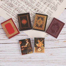 6Pcs/set 1/12 Dollhouse Vintage Miniature Book Model Notebook Doll House Furniture Decor 2024 - buy cheap