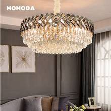 Luxury LED Chandeliers Lighting Postmodern Crystal Metal Round Rectangle Lamps Bedroom Living Room Dining Room Lights Fixture 2024 - buy cheap