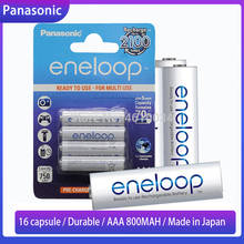 16 шт. оригинальные аккумуляторные батареи Panasonic Eneloop AAA 800mAh 1,2 V Ni-MH игрушка-фонарик с предварительной зарядкой 2024 - купить недорого