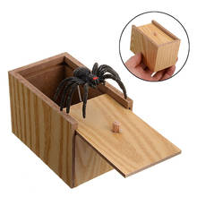 Caixa de aranha surpresa de madeira, brinquedo de pegadinha para pegadinha e engraçada com brinquedos 2024 - compre barato