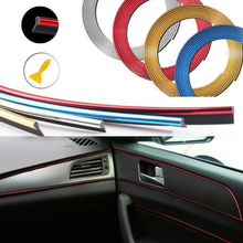 5M interior mouldings Car Decoration Strip Accessories Auto Interior Sticker Decor Instrument Panel Durable PVC Wire Sticker 2024 - buy cheap