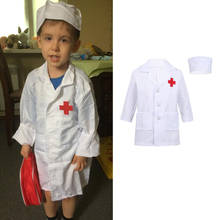 Disfraz de simulación de uniforme de trabajo para niños, juguete quirúrgico para Halloween, Hospital, cruce, veterinario, fiesta de cumpleaños 2024 - compra barato