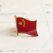 China National Flag Lapel Pins Crystal Epoxy Metal Enamel Badge Paint Brooch Souvenir Suit  personality  Commemorative 2024 - buy cheap