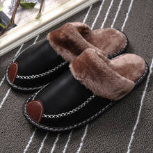 Zapatos cálidos de algodón para hombre y mujer, zapatillas de pelo de suela gruesa para interior y hogar, Pantuflas de invierno, 2020 2024 - compra barato