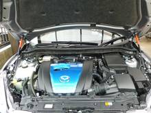Передняя капота для Mazda3 BL Axela 2008-2013, газовые стойки, углеродное волокно, пружинный демпфер, подъемный амортизатор 2024 - купить недорого