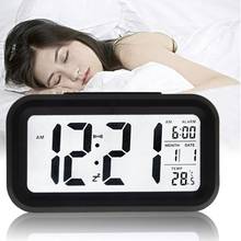 Digital LED Alarm Clock Backlight Control Plastic Snooze Electronic Calendar Home Office  Desktop USB/AAA Powered Clocks 2024 - buy cheap