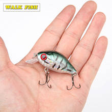 Walk Fish 1Pcs 5.5cm Swim Fish Fishing Lure Artificial Hard Crank Bait topwater Wobbler Japan Mini Fishing Crankbait lure 2024 - buy cheap