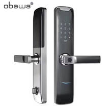 Obawa отпечатков пальцев умный дверной замок, код, сенсорный экран цифровой пароль биометрический ключ для электронного замка для домашнего офиса 2024 - купить недорого