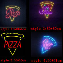 custom pizza led neon sign indoor shop wall decoration business advertising logo signage 2024 - buy cheap