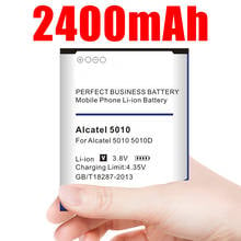 Batería de alta capacidad para teléfono móvil, accesorio de 2400mAh, compatible con modelo de teléfono móvil, modelo 5010, 5010D 2024 - compra barato