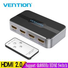 Vention-interruptor 3 en 1 con Control remoto, divisor HDMI, 4K, 3D, 2,0, para PS4, TV, Xbox, adaptador HDMI 2,0 2024 - compra barato