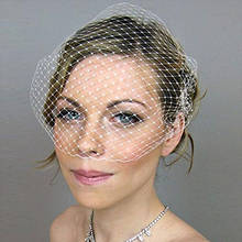 New White Ivory Bridal Net Birdcage Veils Charming Wedding Veil Hats Fascinator Face Veils with Comb UK 2024 - buy cheap