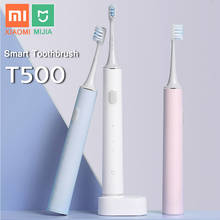Xiaomi-escova de dentes elétrica mijia t500 t300, inteligente, escova ultrassônica, branqueamento dos dentes, vibrador, sem fio, limpador de higiene oral 2024 - compre barato