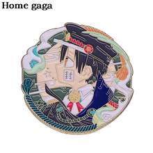 DB362 Homegaga Anime Figures Cartoon Metal Badges Brooch Pins Denim Jacket Pin Jewelry Decoration Badges for Clothes Lapel Pins 2024 - buy cheap