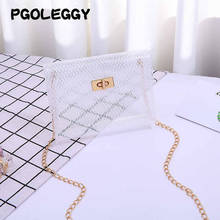 PGOLEGGY PVC Transparent Crossbody Bags Fashion Shoulder Bag women Handbag Mini luxury shoulder bags for women 2019 2024 - buy cheap