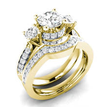Женское кольцо с цирконием, Гламурное кольцо для помолвки, вечерние аксессуары, подарок для влюбленных 2024 - купить недорого