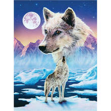 DIY Diamond painting Cross stitch Kit rhinestones Diamond embroidery Fantasy wolf 5D square Diamond mosaic Needlework Pattern 2024 - buy cheap