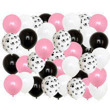 40pcs Pink Black White Dog Latex Balloons Animal Theme Party Decor Kids Classic Toys Globos Helium Air Inflatable Balls Supply 2024 - buy cheap