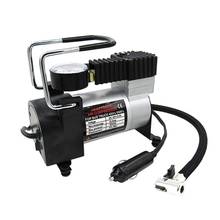 Compresor de aire portátil para coche, Inflador de neumáticos de Metal Super DC 12V, bomba de aire para vehículo, manómetro eléctrico, 80PSI, 2018 2024 - compra barato