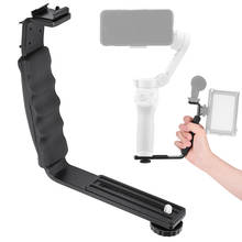 L-Shaped Handheld Stabilizer Extended Arm Handle Grip Mount Bracket Holder with Cold Shoe Interface for DJI OM 4/Osmo Mobile 2 3 2024 - buy cheap