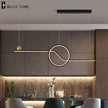 Black LED Pendant Light For Dining Room Living Room Bedroom Kitchen Modern Hanging Lighting Fixtures Pendant Lamp 20W AC110V220V 2024 - buy cheap