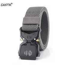 CANTIK Quick Release Aluminum Alloy Slide Buckle Metal Quality Versatile Nylon Belt Casual Accessories for Men 38mm Wide CBCA181 2024 - buy cheap