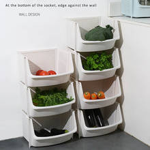 Home Storage Basket Stackable Vegetable Storage Basket Fruit Rack Multifunctional Storage Shelf For Kitchen 2024 - buy cheap
