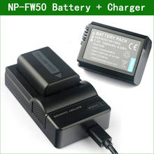 2PC NP-FW50 NP FW50 Rechargeable Camera Digital Battery + Micro USB Charger For Sony 2NP-FW50 A7 A7S A7R A3000 A5000 A5100 A6000 2024 - buy cheap