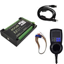 Kit de controlador NVEM V2.1 NC, sistema de control de movimiento NVUM V2.1 mach3, tarjeta de control de eje 3/4/5/6 y pantalla digital, volante de 6 ejes 2024 - compra barato