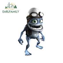 EARLFAMILY 13cm x 7.1cm for Big Crazy Frog Cartoon Car Stickers Sunscreen Vinyl JDM Bumper Trunk Truck Graphics VAN Fine Decal 2024 - buy cheap