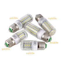 Screw Base 5730 SMD 12W 15W 20W 25W 30W E27 LED Corn Light Bulbs 110V Bright White Cool Warm Lamp Home Lamp  Ampoule Chandelier 2024 - buy cheap
