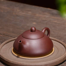 Yixing-TETERA Retro de cerámica hecha a mano, tetera de arcilla púrpura para el hogar, tetera creativa para oficina, juego de té chino de Kung Fu, regalo 2024 - compra barato