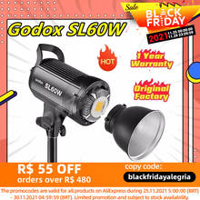 Светодиодная лампа для видеосъемки Godox SL60W SL-60W (Сбалансированный дневной свет) для фотостудии Аксессуары для Youtube Tiktok Live PK Jinbei Aputure 2024 - купить недорого