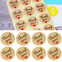 60PCS Thank you Label Sealing Adhesive Sticker Self Adhesive sealing Stickers Kraft Label Sticker DIY Hand Made Paper Tags 2024 - buy cheap